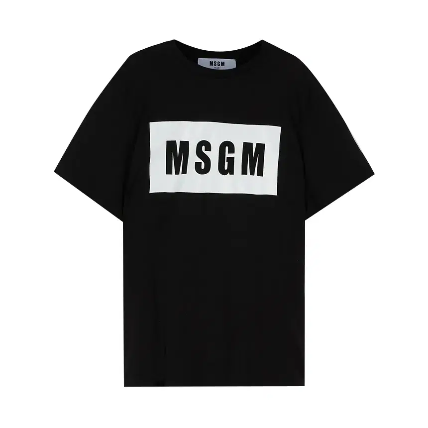 명품편집샵 MSGM 반팔 티셔츠 2000MM520 200002 블랙